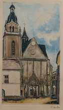  / Kostel v Limours / Maurice Utrillo