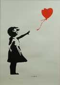  / Girl with Red Heart Baloon /  Banksy