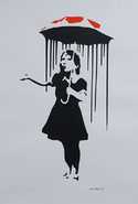  / Dívka s dneštníkem /  Banksy