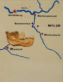 / Mapa nálezů / Zdeněk Burian