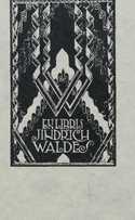  / Exlibris Jindřich Waldes / František Kupka