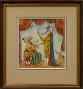 Doktorská scéna z Commedia dell arte