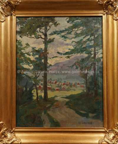 Alois Kalvoda - Průhled lesem