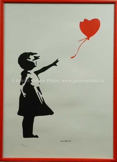  Banksy - Girl with Red Heart Baloon