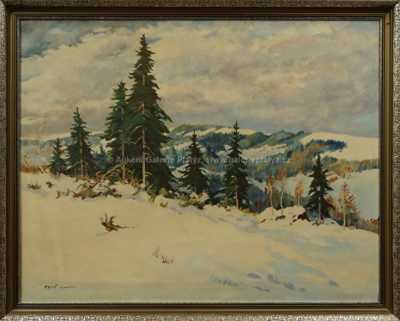 Gustav  Porš - Zima v horách