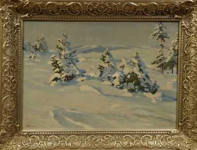 Gustav  Porš - Zima v horách