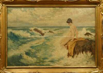 Gustav  Porš - Dívka ve vlnách