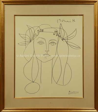 Pablo Picasso - Hlava dívky