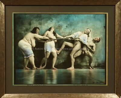 Jan Saudek - The Tug-of-War