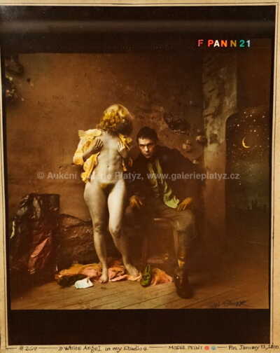 Jan Saudek - White Angel in my studio