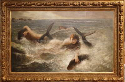 Beneš (Benedikt Julius) Knüpfer - Najády hrající si s delfíny