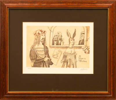Adolf Born - Dürer se svým zajíčkem