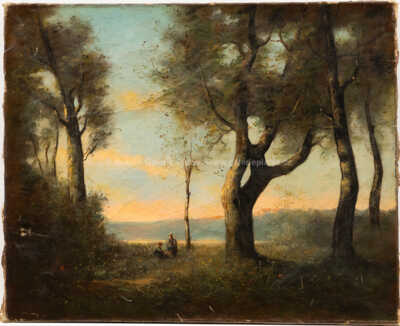 Camille Jean-Baptiste COROT - připsáno - Krajina podle Corota