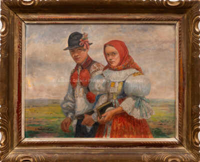 Josef (Joža) Koudelka - Šohaj s děvčetem