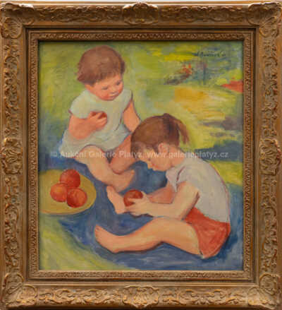 Charlotta Burešová - Děti s jablky