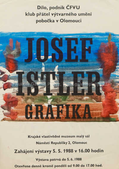 Josef  Istler - Josef Istler Grafika - plakát na výstavu
