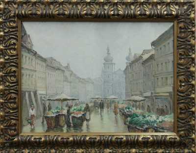 Emanuel  Smolík - Rajský - Ovocný trh