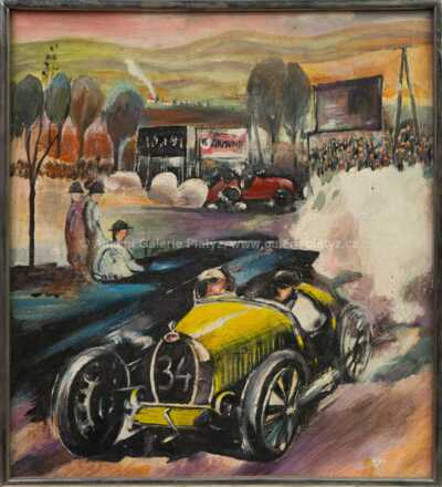 Jindra Kocourek - Čeněk Junek na závodě