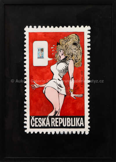 Patrik Saudek - Muriel - poštovní známka