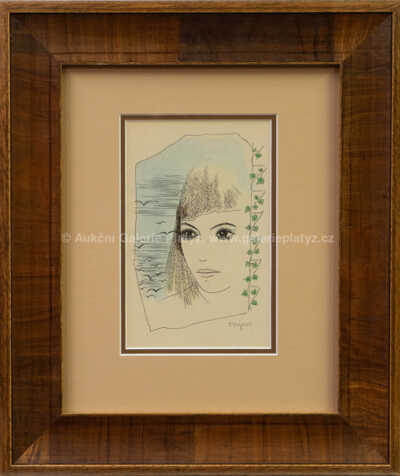 Marie Čermínová - Toyen - Dívka s vlaštovkami