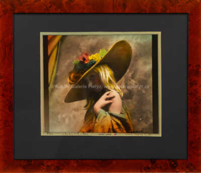 Jan Saudek - The Girl with a Hat