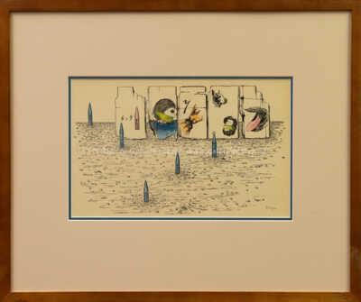 Marie Čermínová - Toyen - Školní potřeby a tabule (z cyklu Střelnice)