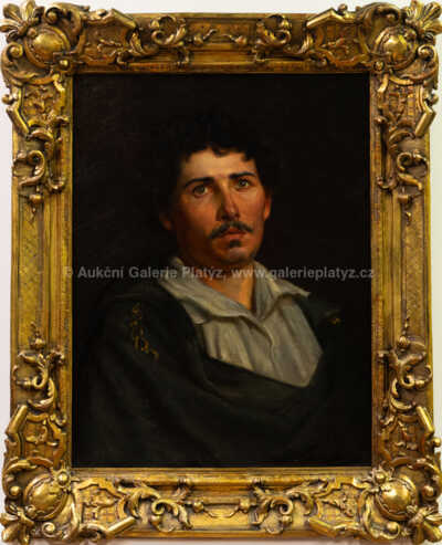 Václav Brožík - připsáno - Portrét muže