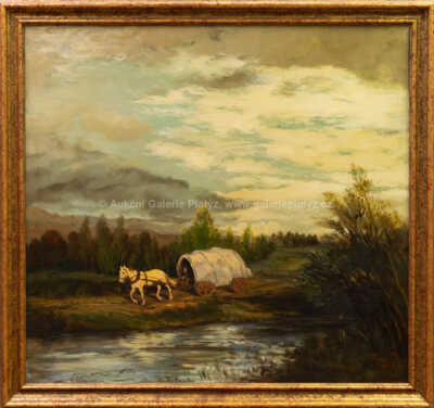 Viktor  Rolín - Krajina s povozem