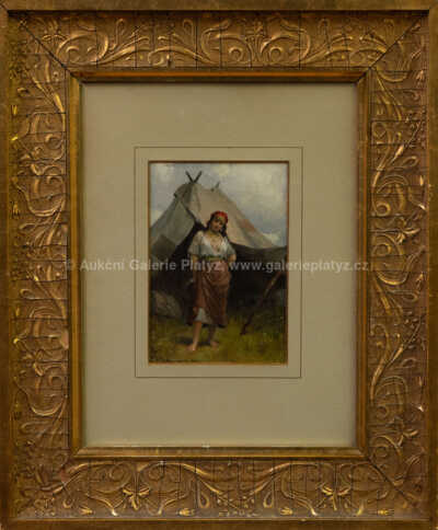 Josef Mathauser - Žena s tamburínou