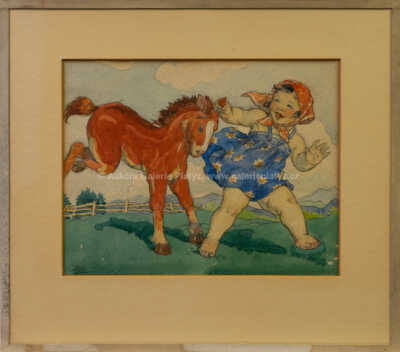 Marie Fischerová – Kvěchová - Děvče s hříbátkem