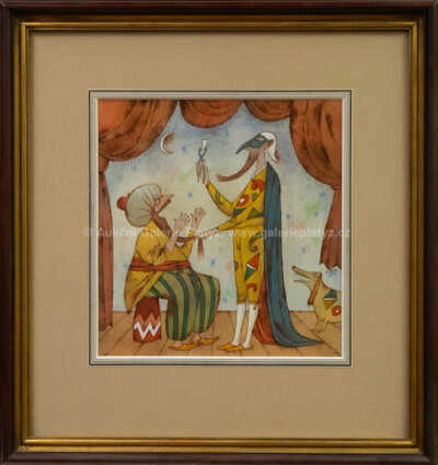 Adolf Born - Doktorská scéna z Commedia dell arte