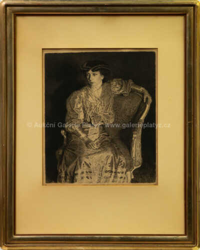 Max Švabinský - Paní Švabinská