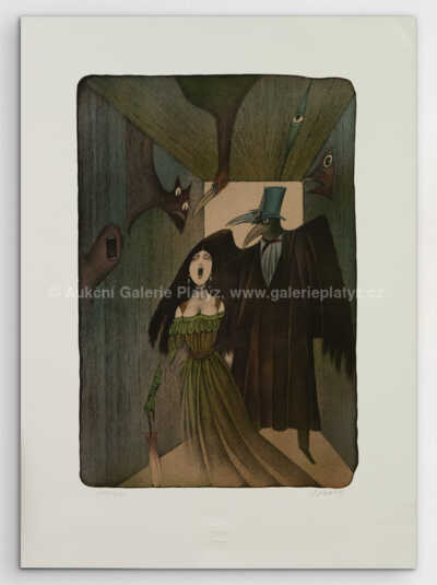 Adolf Born - Imaginární portrét Edgara Allana Poea