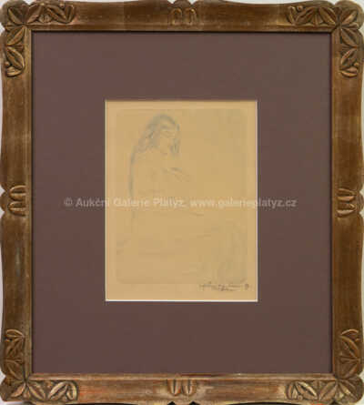 Vojtěch Preissig - Dívka s holubicí