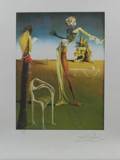 Salvador Dalí - Žena s hlavou růží