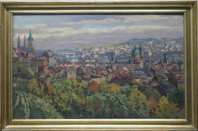 Jaroslav Šimůnek - Panorama Prahy ze Strahova