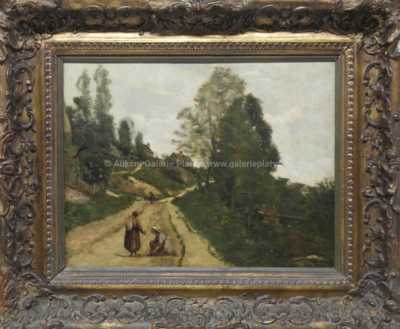 Jean-Baptiste Camille Corot - Setkání na cestě