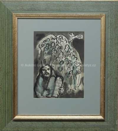 Marc Chagall - Mojžíš a jeho lidé