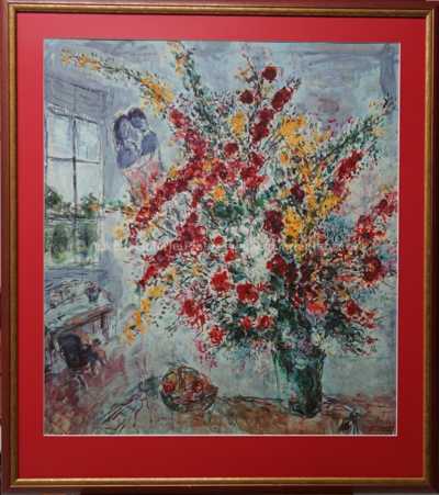 Mark Chagall - Bouguet de genéts et pomes