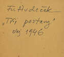  / Tři postavy / František  Hudeček