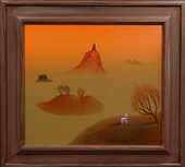 Josef Velčovský - Krajina s jezerem