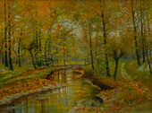  / Podzim u potoka / František Daněk - Sedláček