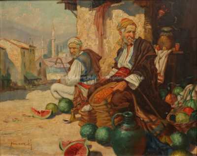  / Prodavači melounů / Josef Jiří Kamenický