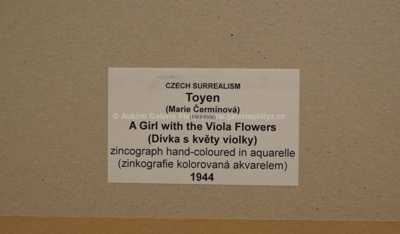  / Dívka s květy violky / Marie Čermínová - Toyen