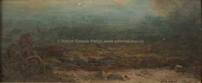  / Pustý břeh /  Nečitelná signatura