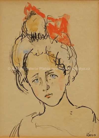  / Dívka s mašlí / Georges Kars