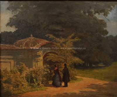  / Procházka v parku / Josef Písecký (Liška)