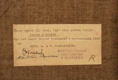  / Jezero v horách /   Autor neurčen