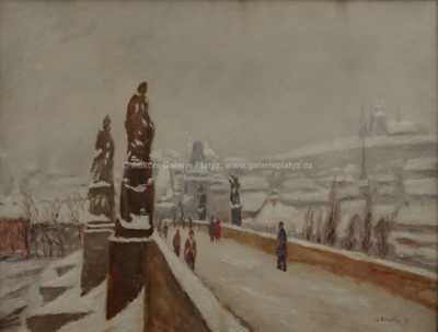  / Praha v zimě / Vladislav Cuřín (Jan Kozelka)