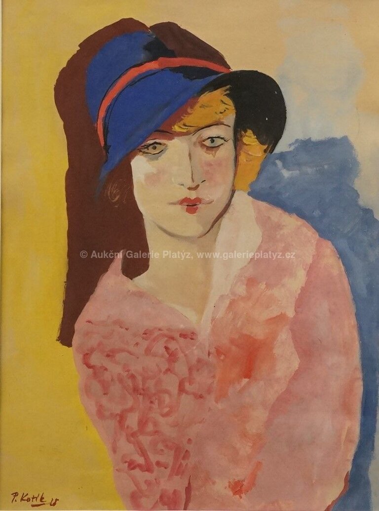  / Dáma v klobouku / Pravoslav Kotík